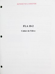 Cover of: FLA 10-2: cahier de l'élève