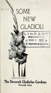 Cover of: Some new gladioli