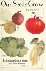 Cover of: Catalog 1919 by Barkemeyer Grain & Seed Co