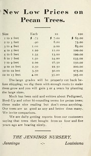 Cover of: New low prices on pecan trees