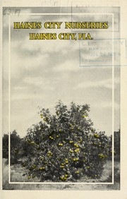 Cover of: [Prices on all varieties of orange and grapefruit trees for season 1918 and 1919]