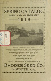 Spring catalog by Rhodes Seed Company