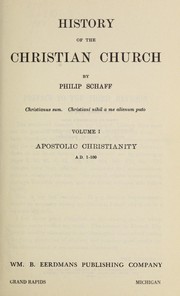 Cover of: History of the Christian church ...