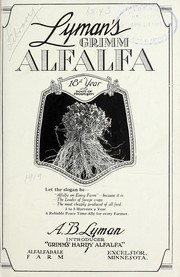 Lyman's grimm alfalfa by A.B. Lyman (Firm)