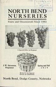 Cover of: North Bend Nurseries: Spring and fall 1919
