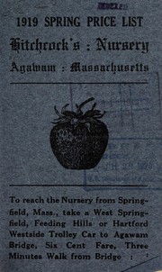 Cover of: 1919 spring price list