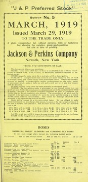 Cover of: "J. & P. preferred stock" by Jackson & Perkins Co