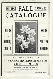 Cover of: 1919 fall catalogue [of] bulbs, nursery stock, seeds, poultry supplies