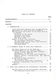 Cover of: Modeling of vocal fold vibration