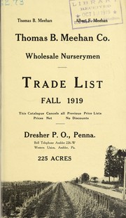 Cover of: Trade list: Fall, 1919