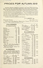 Cover of: Prices for autumn, 1919