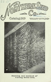Cover of: Catalog, 1919 by Northern Seed Co. (Valley City, N.D.)