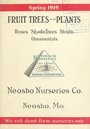 Cover of: Fruit trees and plants, roses, shade trees, shrubs, ornamentals: Spring 1919