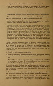 Cover of: Instruction on facilitating sacamental communion in particular circumstances, January 29, 1973: Immensae caritatis