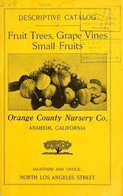 Cover of: Descriptive catalog of fruit trees, grape vines, small fruits