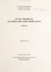 Cover of: State trends in alcohol-related mortality, 1979-92
