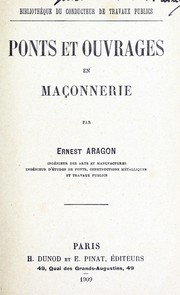 Ponts et ouvrages en maçonnerie by Ernest Aragon