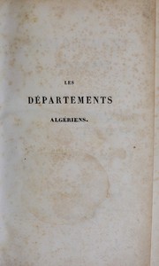 Les départements algériens by François Leblanc de Prébois