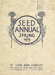 Cover of: Seed annual: Spring 1919