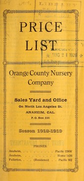 Cover of: Price list: Season 1918-1919