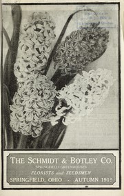 Cover of: The Schmidt & Botley Co. [catalog] ... .: Autumn 1919