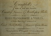 Cover of: Campbell's ninth book of new and favorite country dances & strathspey reels by Campbell, William music seller