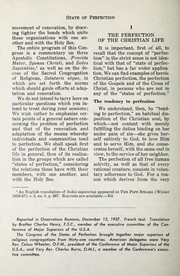 Cover of: The state of perfection: An address of Pope Pius XII to the Second World Congress of the States of Perfection, December 11, 1957