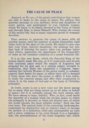 Cover of: The cause of peace: an address of His Holiness Pope Pius XII to the World Union of Catholic Women's Organizations, April 24, 1952