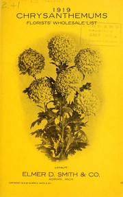 1919 chrysanthemums florists' wholesale list by Elmer D. Smith & Co
