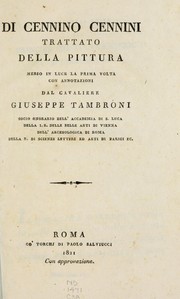 Cover of: Di Cennino Cennini Trattato della pittura