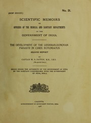 Cover of: The development of the Leishman-Donovan parasite in Cimex rotundatus by W. S. Patton