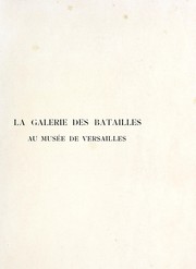 Cover of: La Galerie des batailles au Musée de Versailles by André Pératé