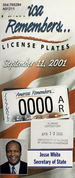 Cover of: America remembers ...: license plates : September 11, 2001