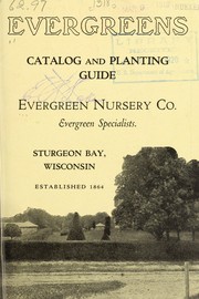 Cover of: Evergreens: catalog and planting guide