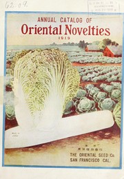 Annual catalog of oriental novelties by Oriental Seed Co