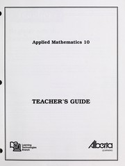Cover of: Applied mathematics 10 teacher's guide