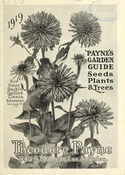 Cover of: Payne's garden guide [of] seeds, plants and trees: 1919