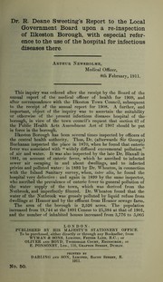 Cover of: Dr. R. Deane Sweeting's report to the Local Government Board upon a re-inspection of Ilkeston Borough by R. Deane Sweeting