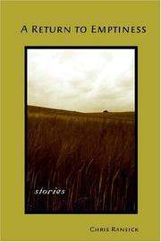 Cover of: A return to emptiness: stories