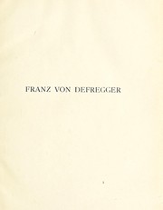 Cover of: Franz von Defregger