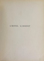 L'hôtel Lambert by Robert Hénard