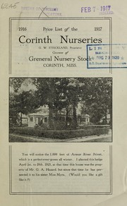 Cover of: Price list of Corinth Nurseries