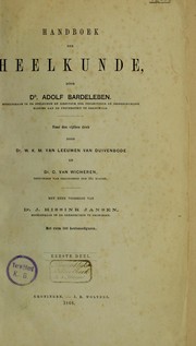 Cover of: Handboek der heelkunde