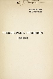 Cover of: P.-P. Prudhon, huit reproductions facsimilé en couleurs.