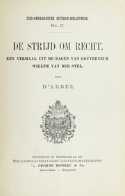 De strijd om recht by D'Arbez