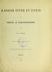 Cover of: Maerker efter en iistid i omegnen af Hardangerfjorden