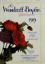 Cover of: Woodruff Boyce annual: vegetable, field, flower and garden seed, nursery stock, ornamental shrubs