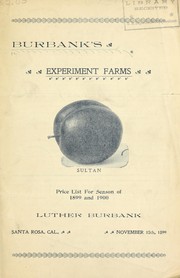 Cover of: Price list for season of 1899 and 1900
