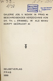 Cover of: Galerie Jos. V. Novák in Prag