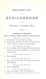 Cover of: Beschrijving der schilderijen en teekeningen in het Museum Fodor te Amsterdam